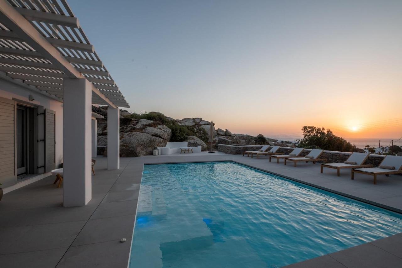 Villa Petra Mare Above Mykonos Town Private Pool Extérieur photo